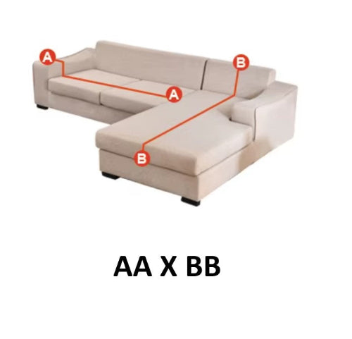 housse canape angle image pour prendre les mesures